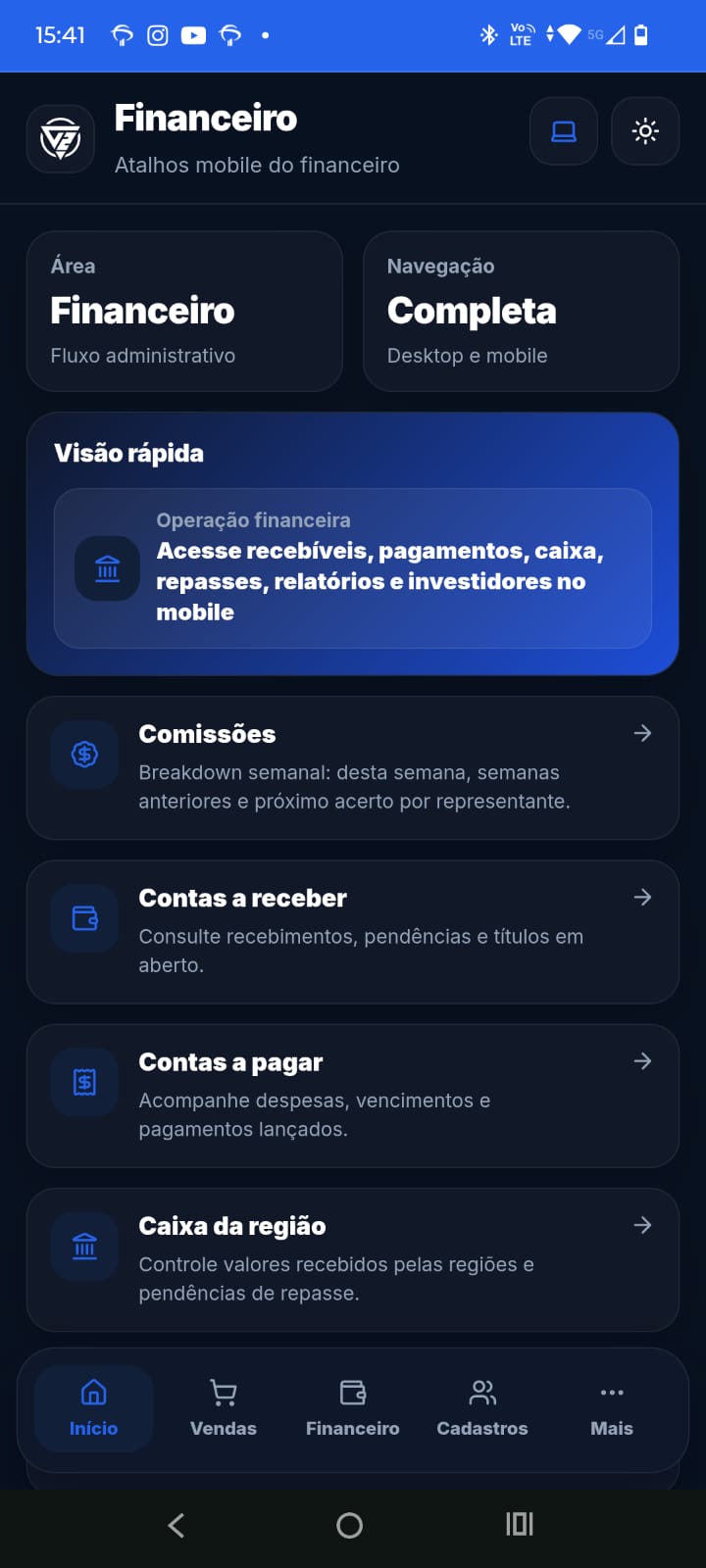 App Mobile — Financeiro