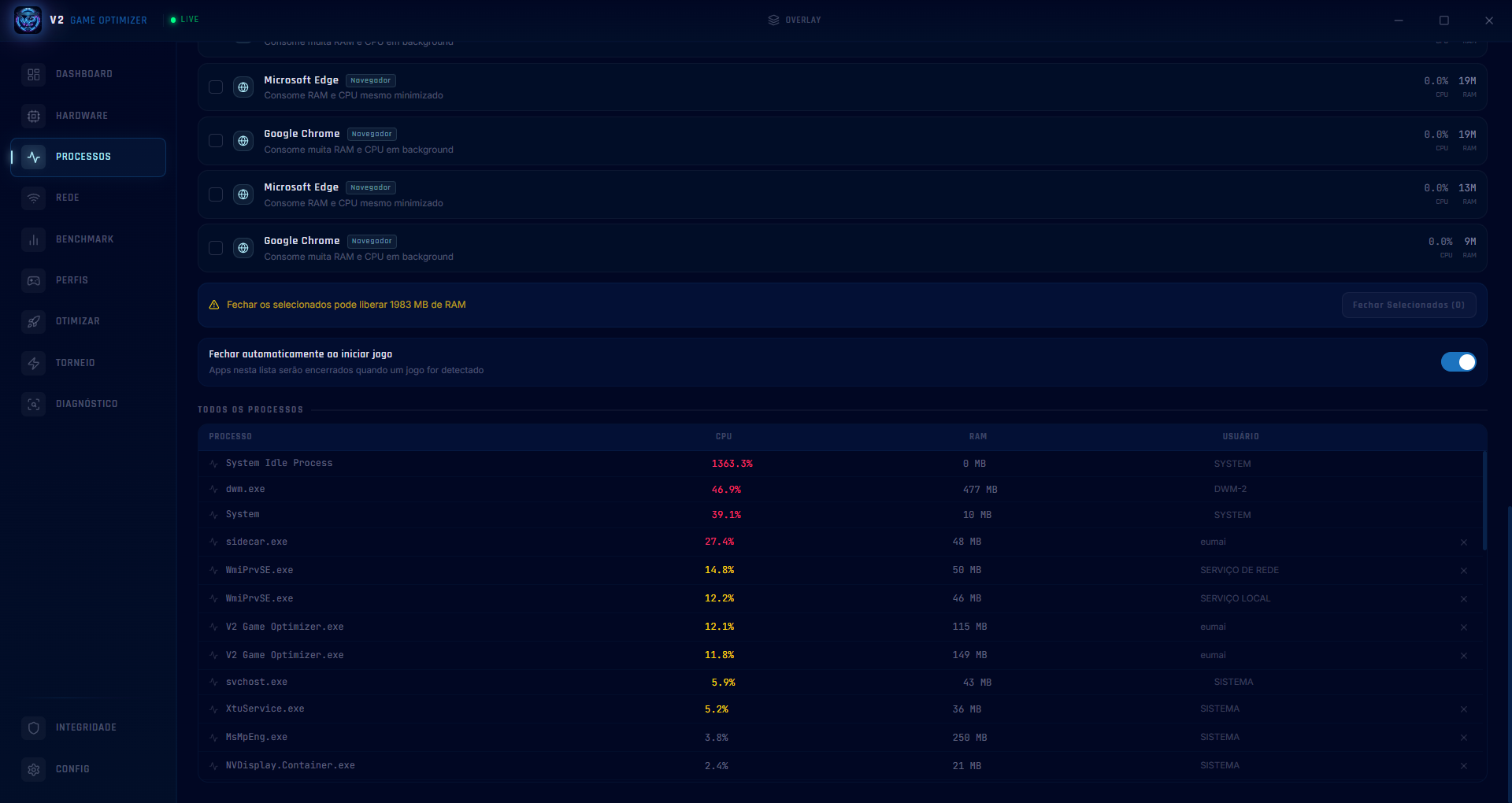 V2 Game Optimizer — Integridade