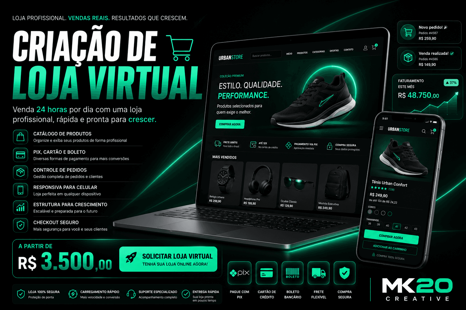 Criação de Loja Virtual banner