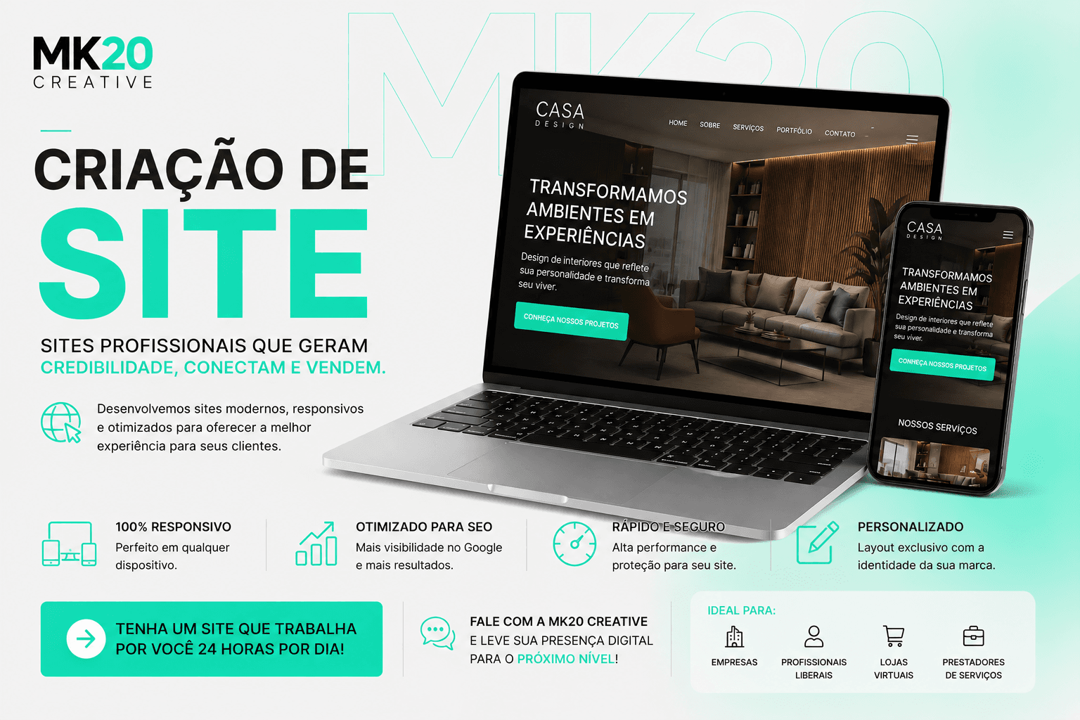 Criação de Site banner
