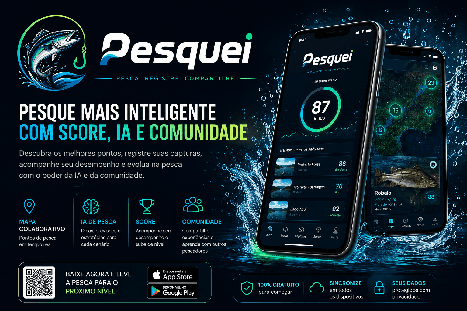 Pesquei banner