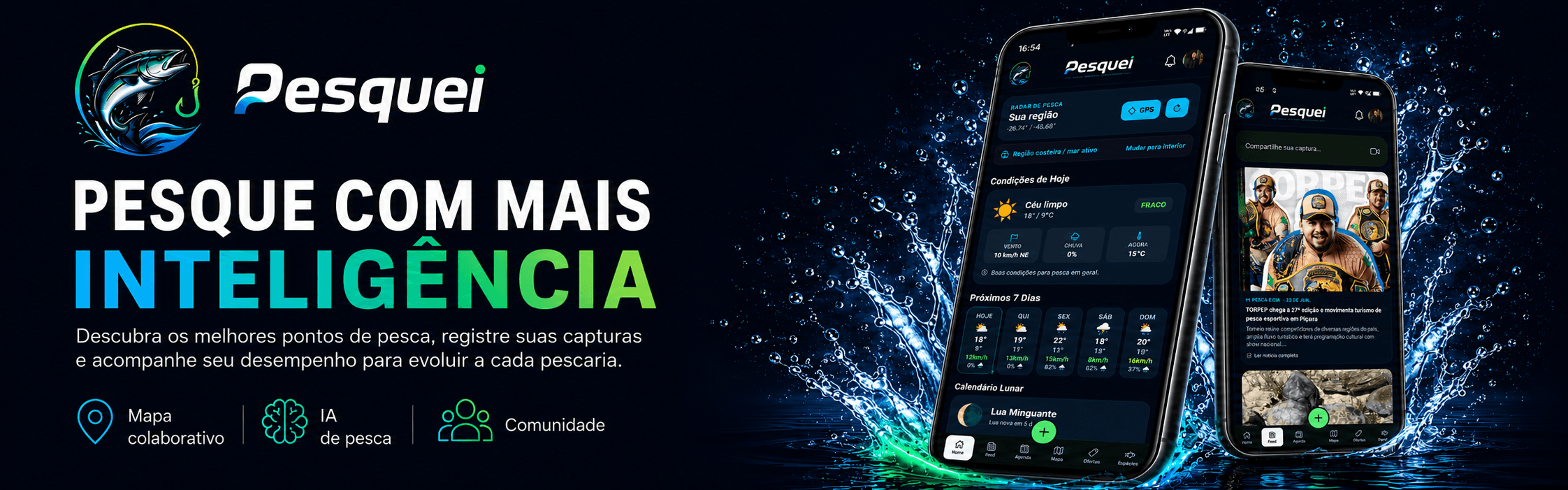 Pesquei — pesque com mais inteligência: score, IA e comunidade