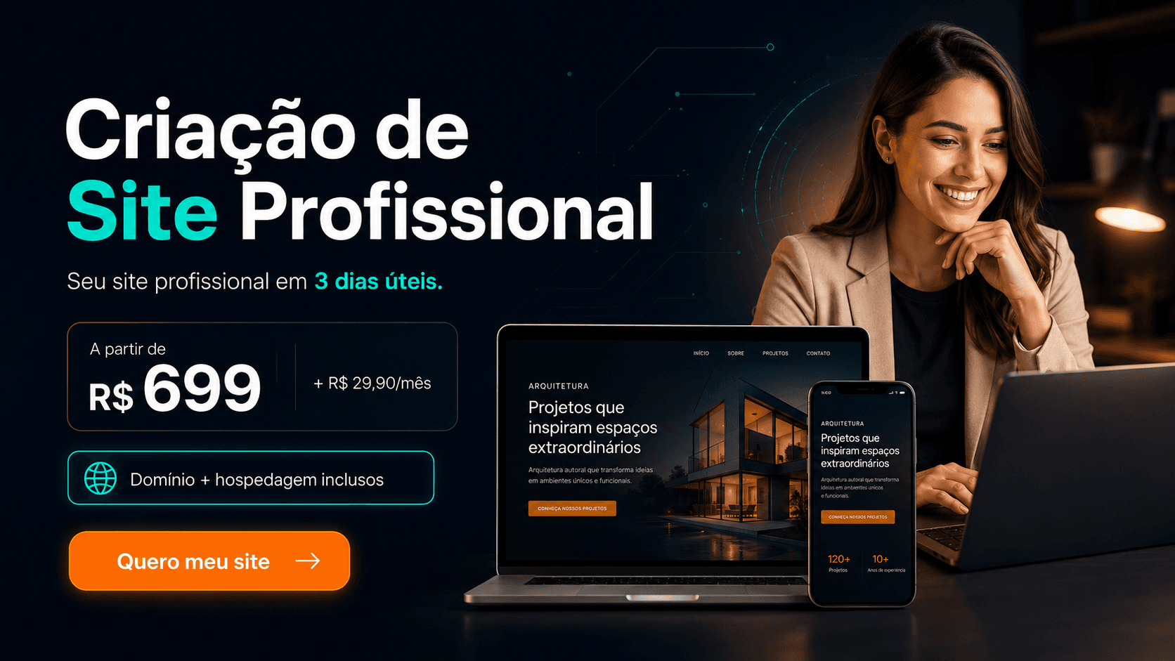 Criação de Site banner