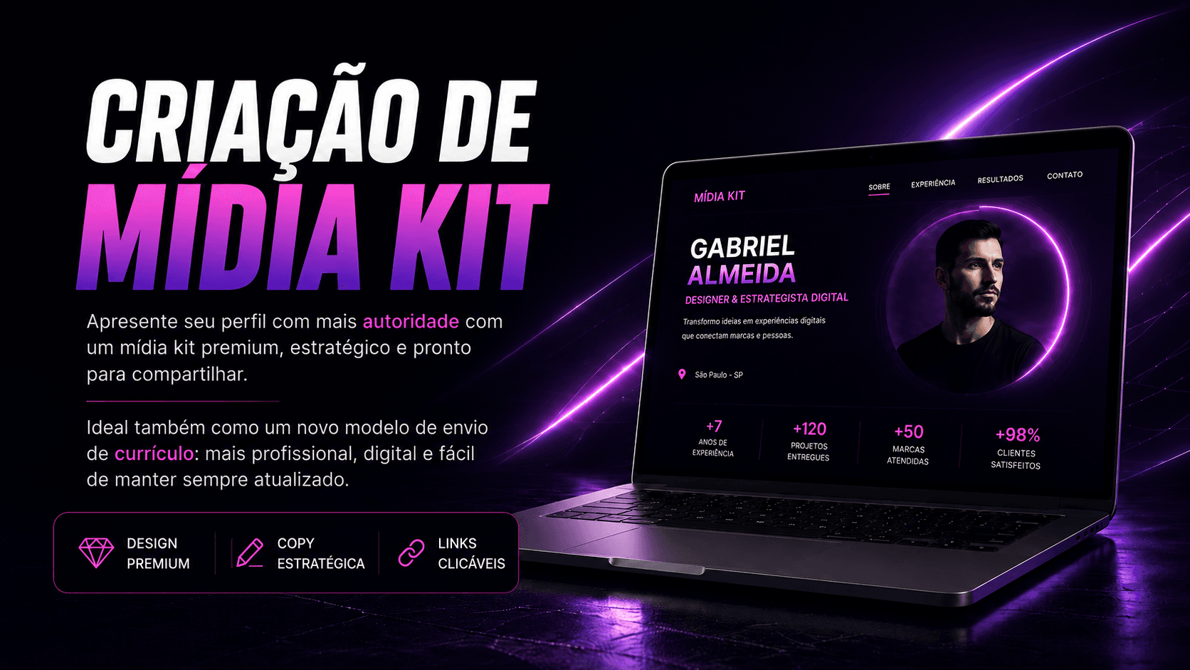 Criação de Mídia Kit banner