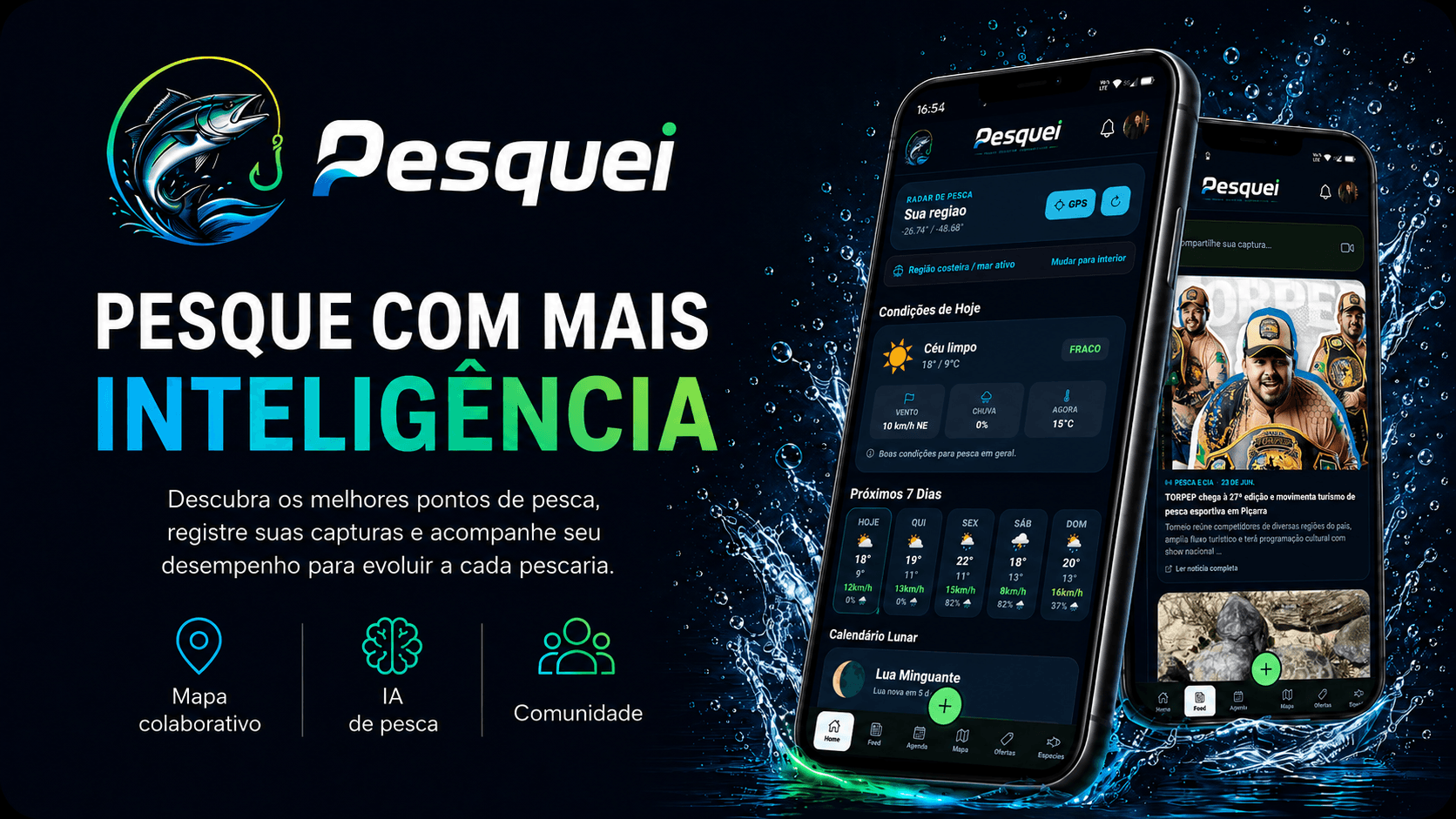 Pesquei — pesque com mais inteligência: score, IA e comunidade